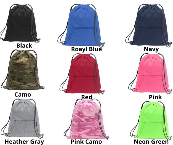 Personalized Core Fleece Sweatshirt Cinch Pack