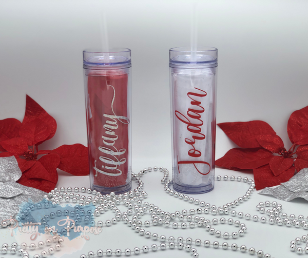 Personalized 16 oz Acrylic Tumbler with Hershey Kisses