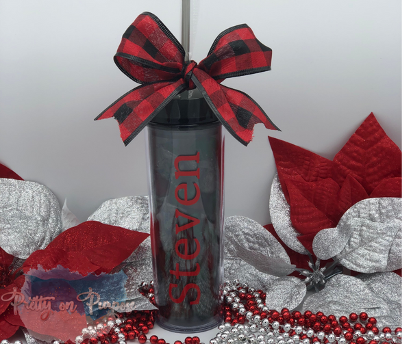 Personalized 16 oz Acrylic Tumbler with Hershey Kisses