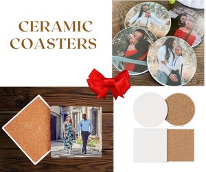 4" Ceramic Coaster Set